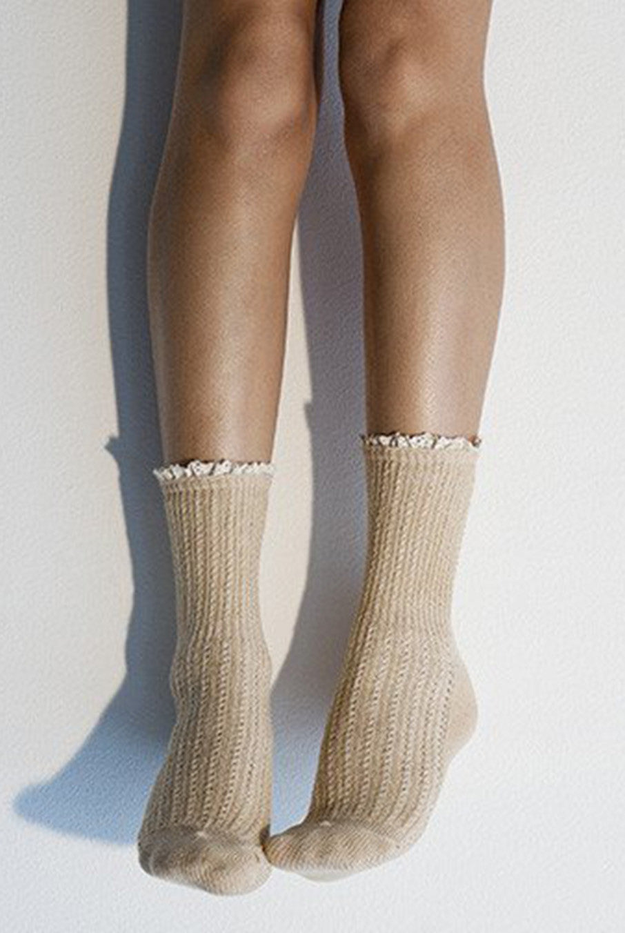 Pointelle Crew Socks By Peony And Moss Hourglass Boutique