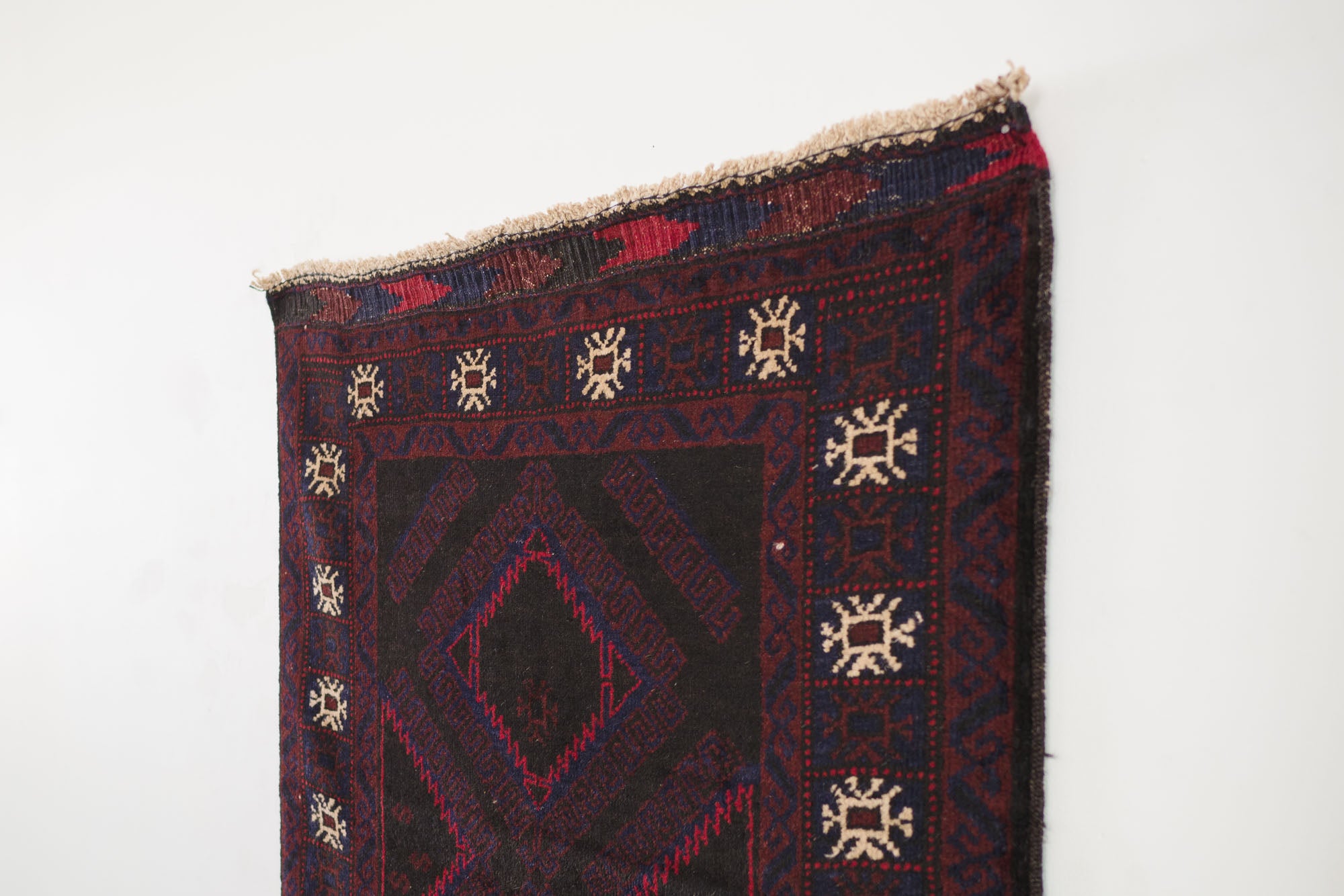 2.5x9 Afghan Rizbaft Runner Rug | MAZDAK