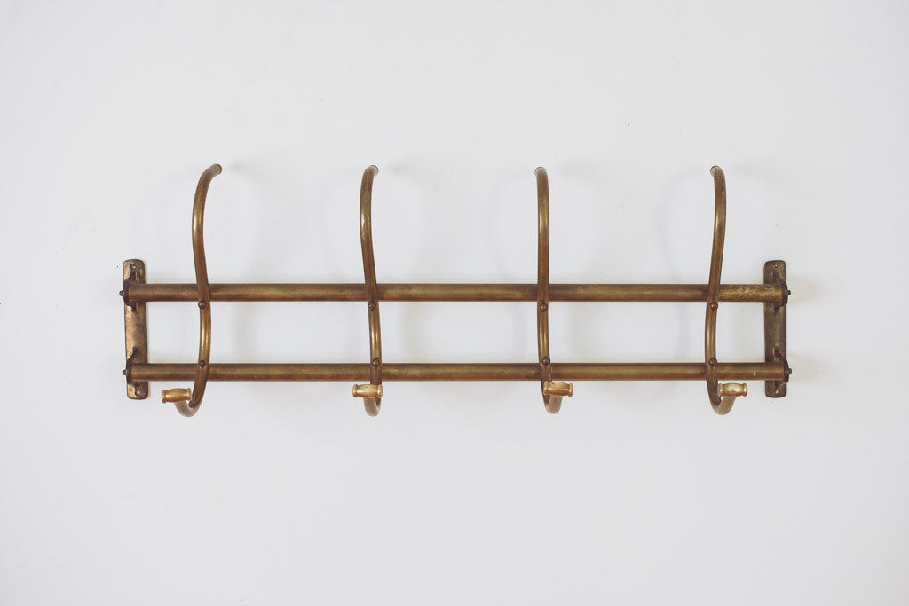 Kate And Laurel Vaida Boho Wall Mounted Coat Rack, 25 X X 12, Gold