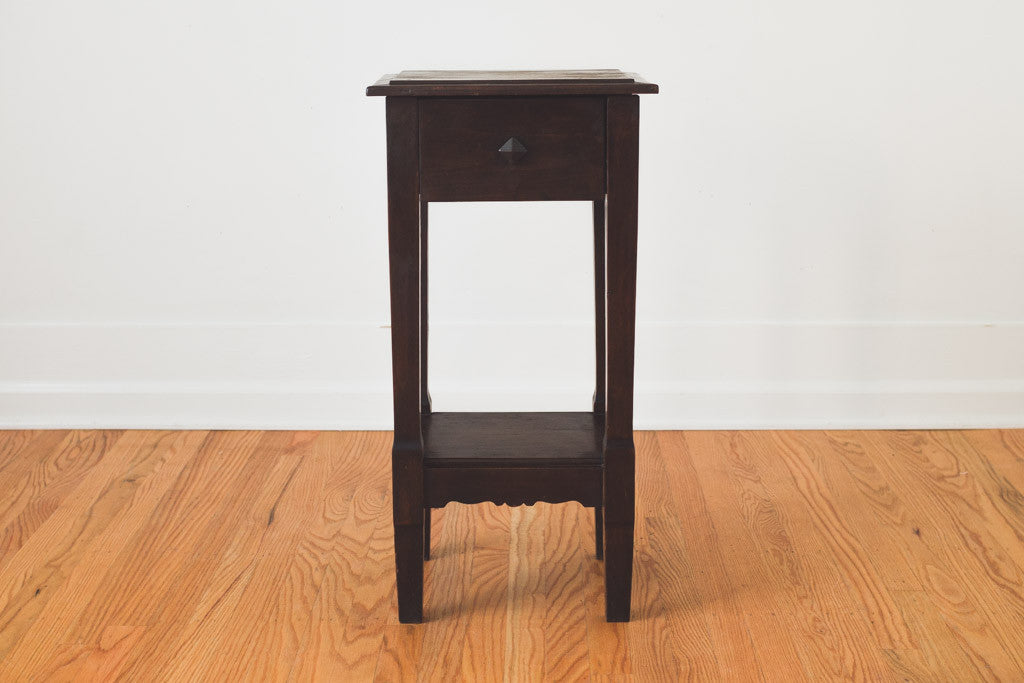 Dark Wood Side Table - Homestead Seattle