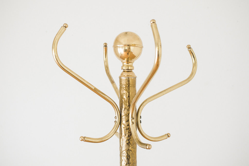 gold coat stand