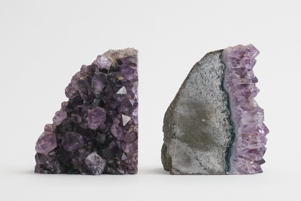 amethyst bookends