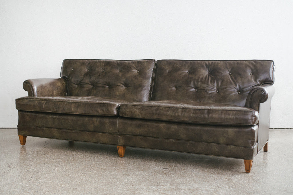 henredon leather sofa 1995