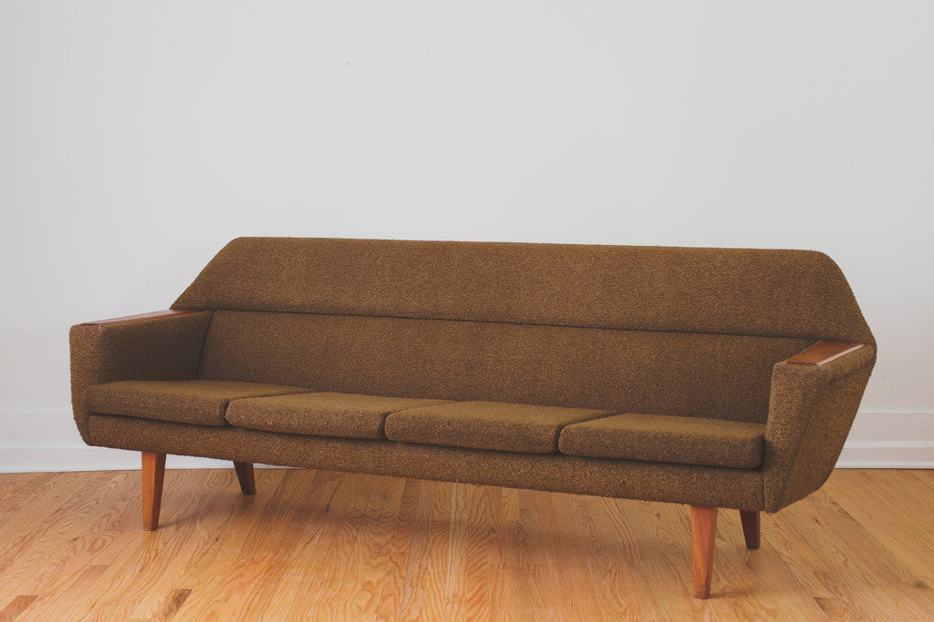 Mcm Brown Tweed Sofa