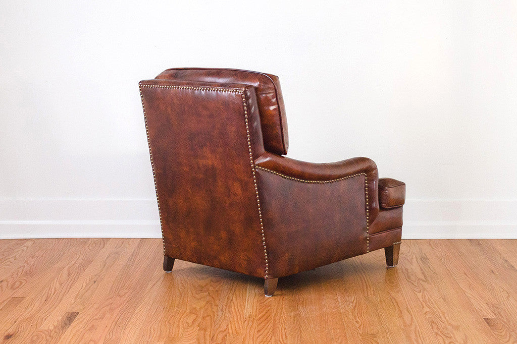 Leather Club Chair & Ottoman - Homestead Seattle