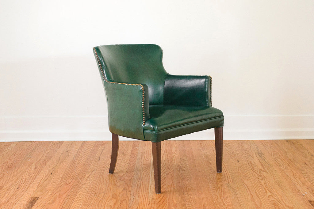 emerald green chairs living room