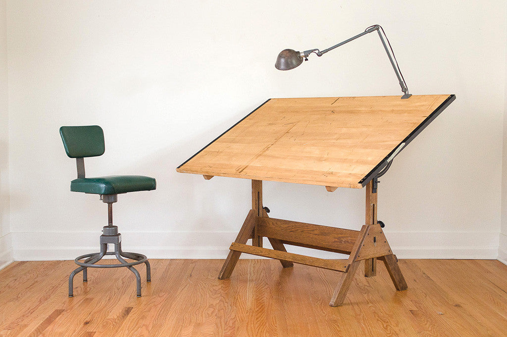 Industrial Drafting Table | Homestead Seattle