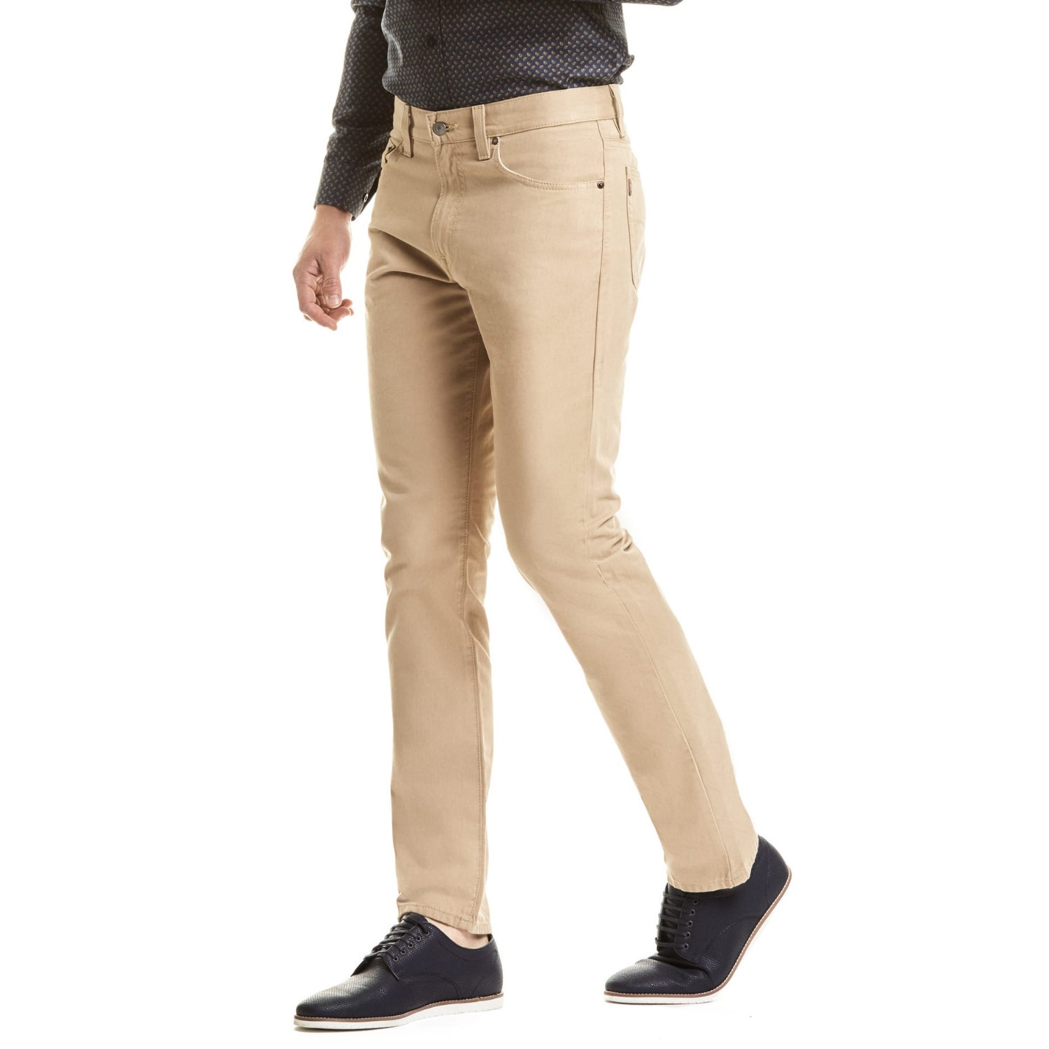 Pantalon Slim Gabardina Khaki