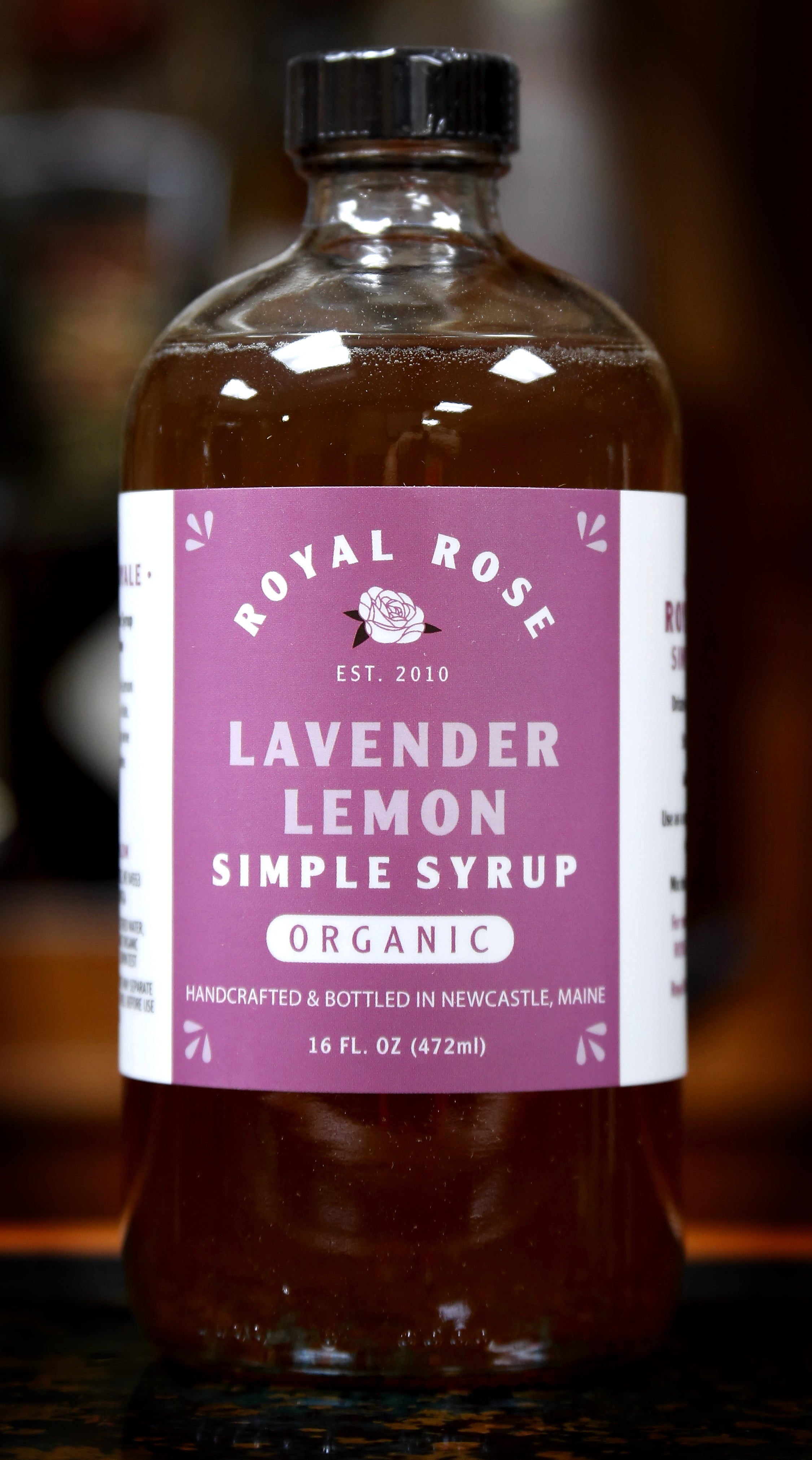 Lavender Lemon Simple Syrup, by Royal Rose | USDA Certified Organic ...