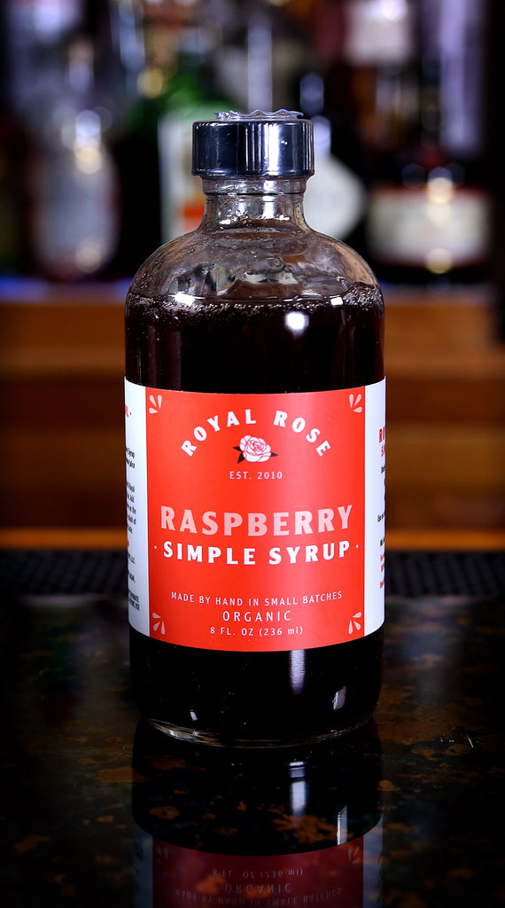 Raspberry Simple Syrup, by Royal Rose | USDA Certified Organic ...