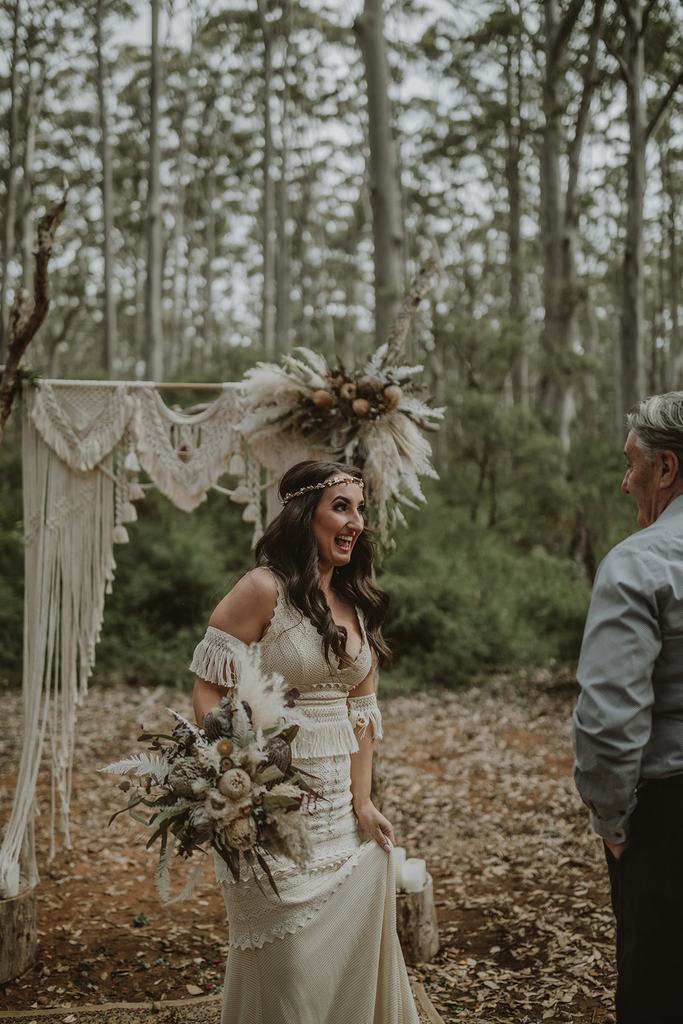 Let your hair down for a relaxed, effortless Bohemian bridal look.