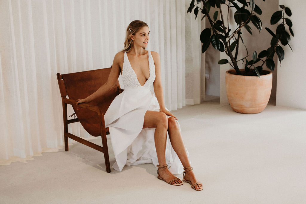 Forever Soles' Cove tan leather sandals are perfect for the ultimate summer or bridal wedding.