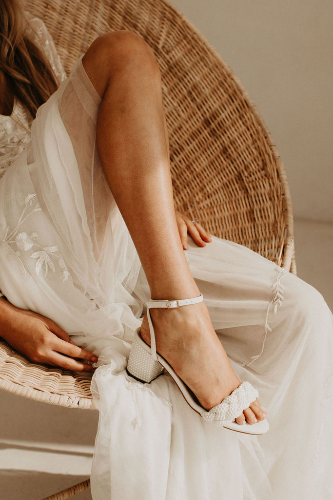 True Sandals- the lower heel option for romantic brides
