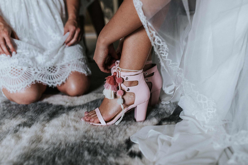 PINK WEDDING SHOES