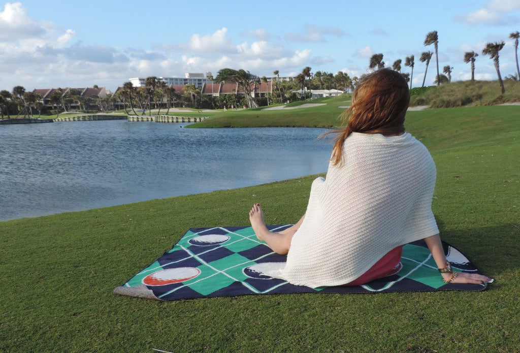 eco friendly white womens poncho