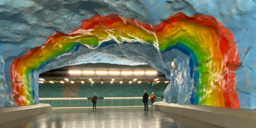 Rainbow Stockholm Mural
