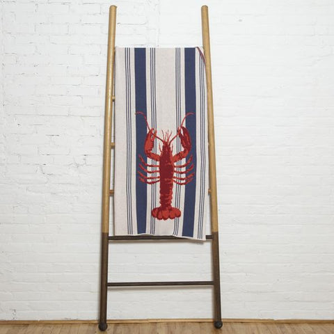 lobster stripe eco-friendly throw