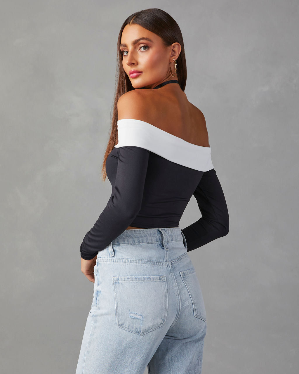 Barton Off Shoulder Long Sleeve Top