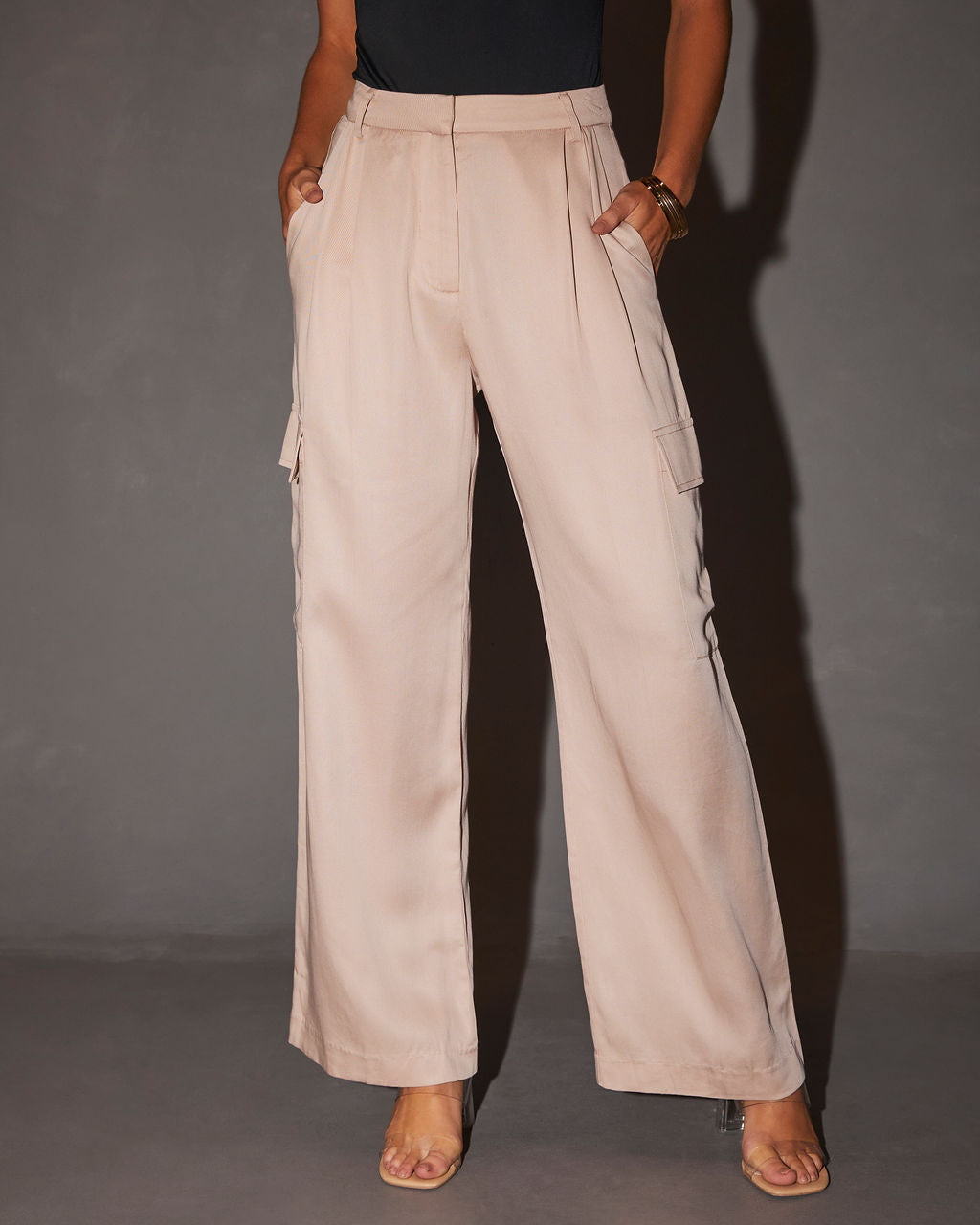 

Adelyn Mid Rise Cargo Trousers