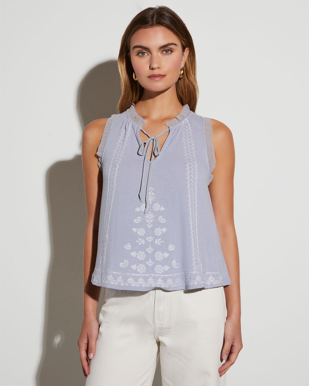 

Zoe Embroidered Tunic Top