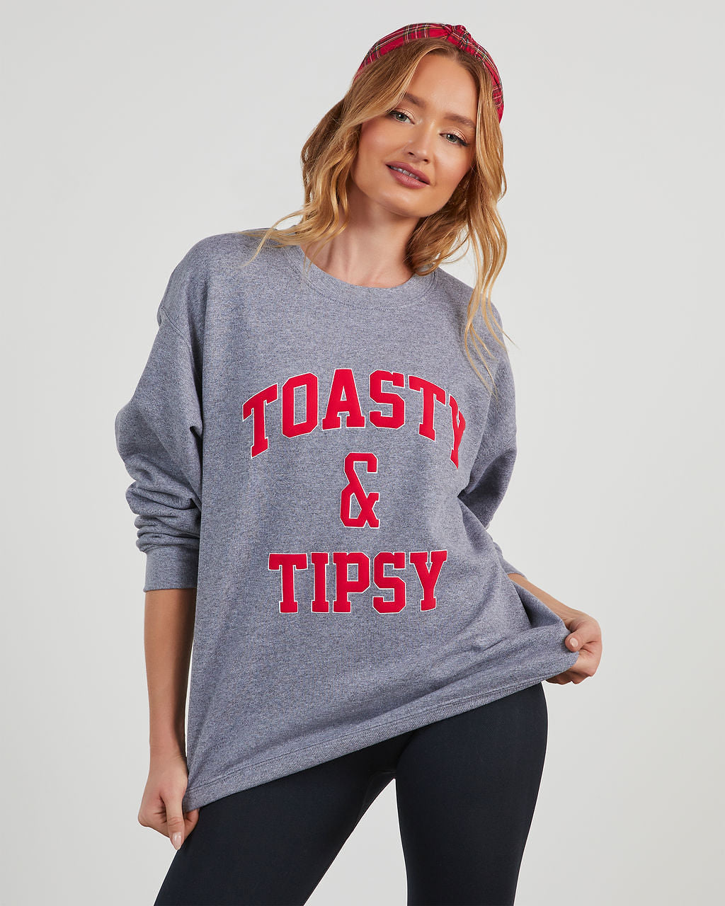 

Toasty & Tipsy Oversized Graphic Sweatshirt
