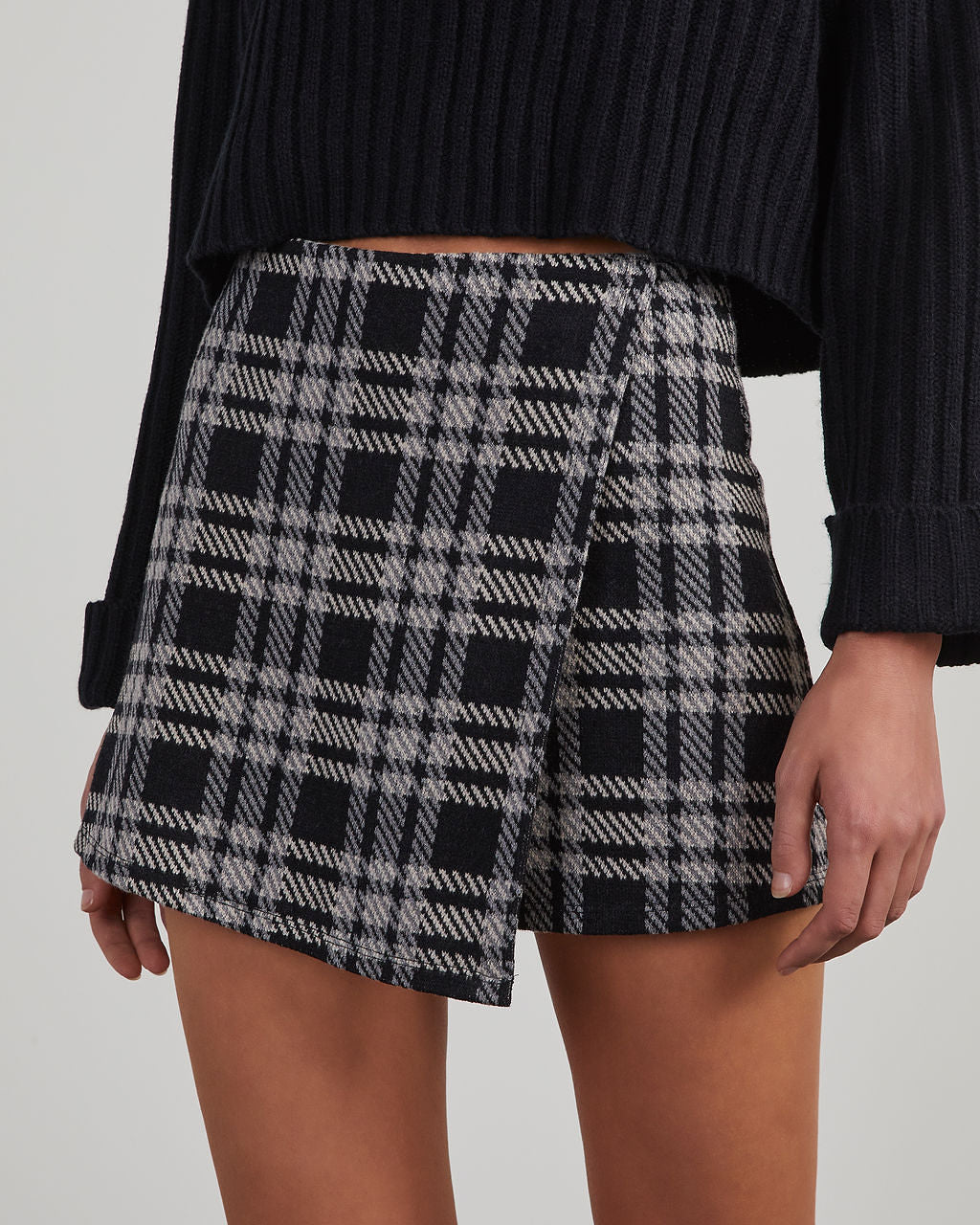 Kamala Plaid Wrap Skort