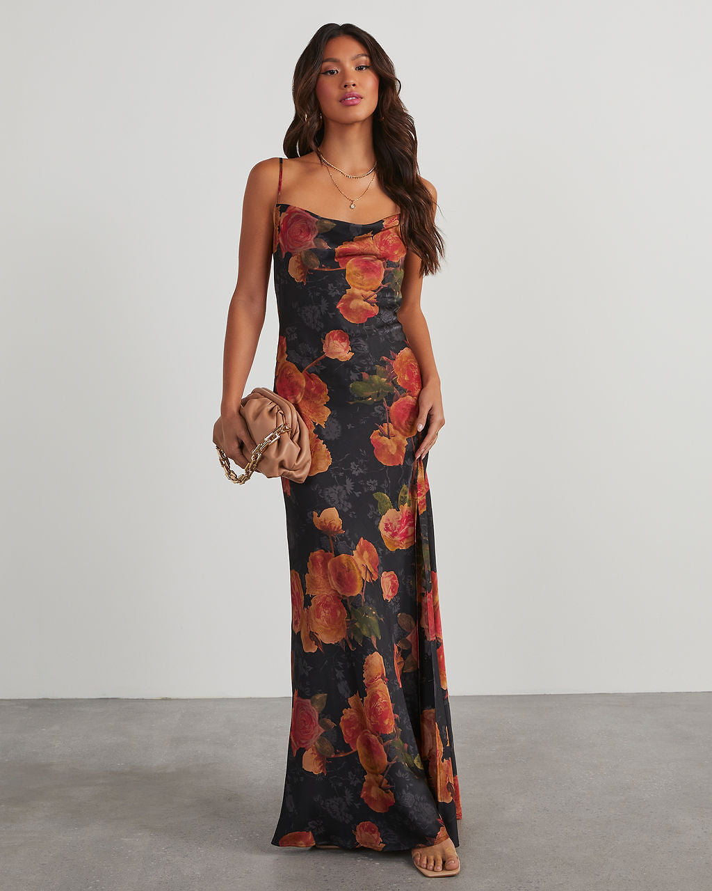 

Tracey Floral Slip Maxi Dress