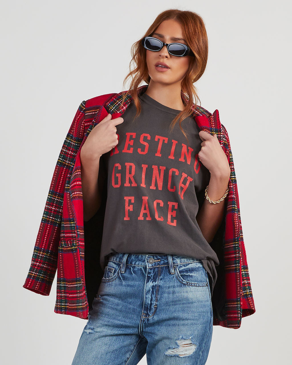 

Resting Grinch Face Cotton Tee