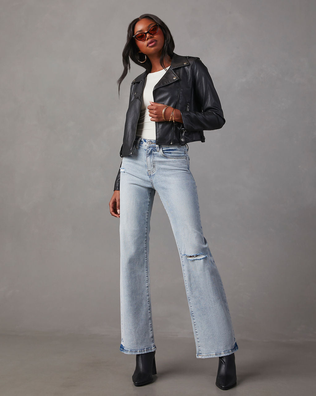 Maddison High Rise Stretch Split Hem Jeans – VICI