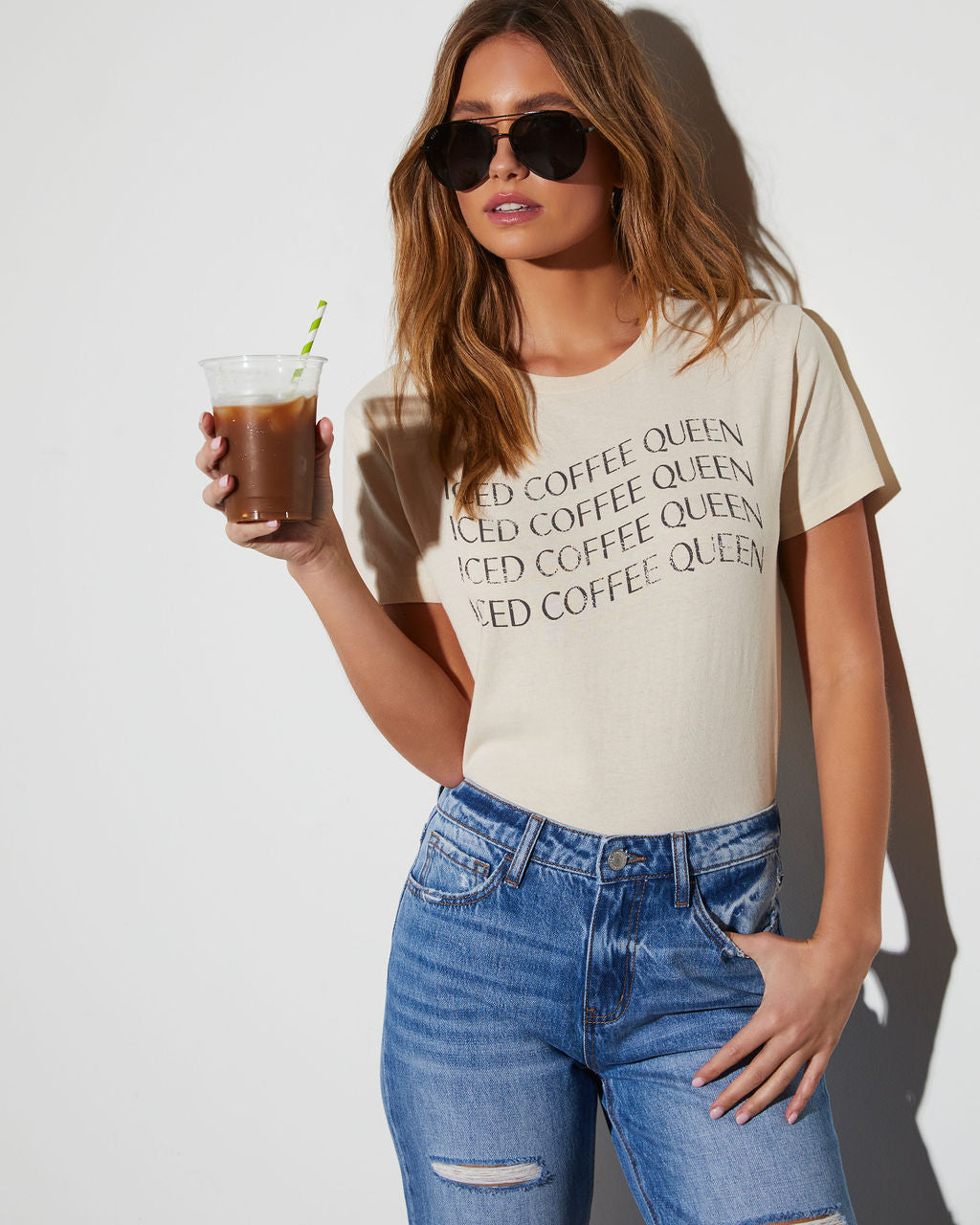 

Iced Coffee Queen Graphic Tee