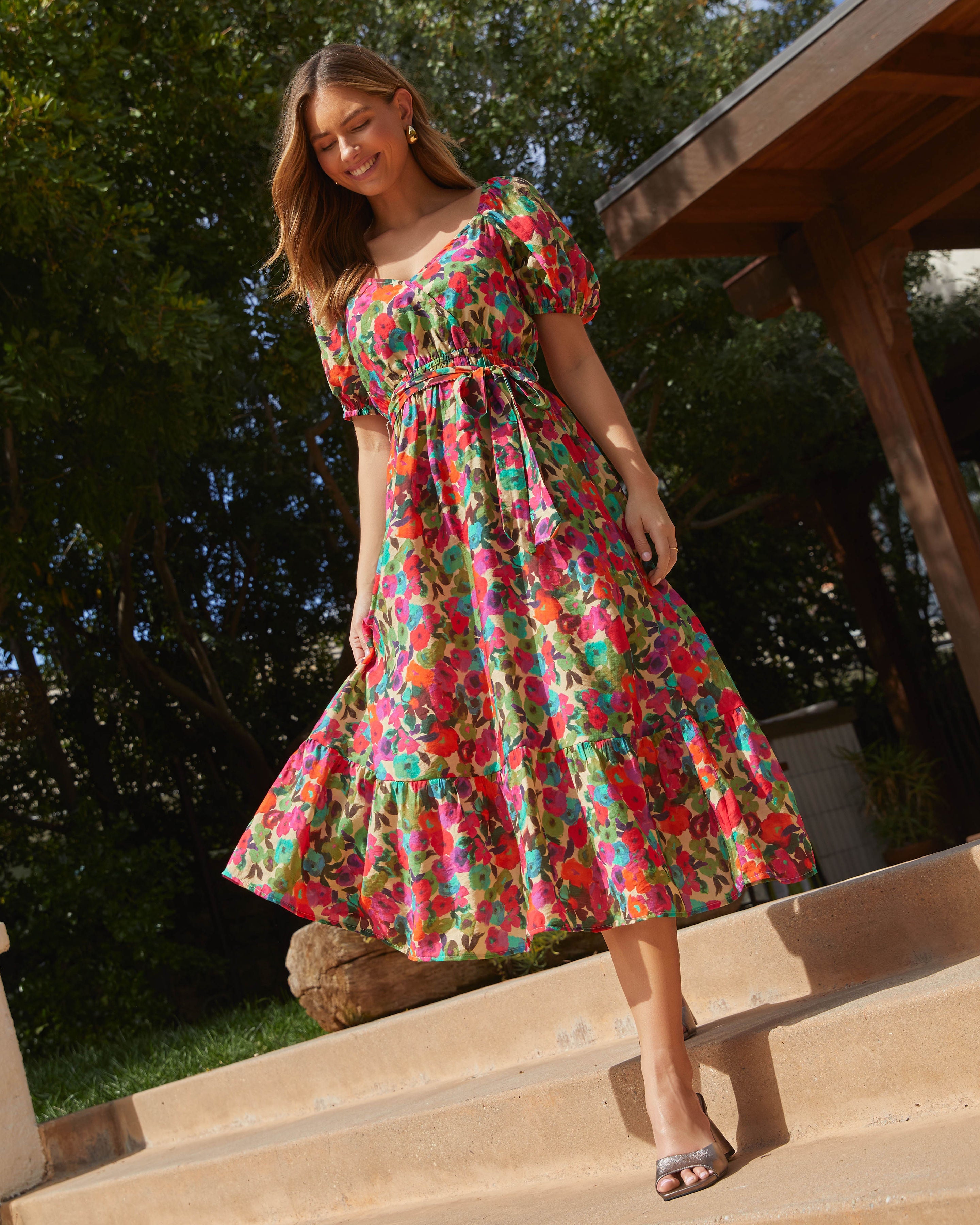 Image of Willa Floral Midi Dress