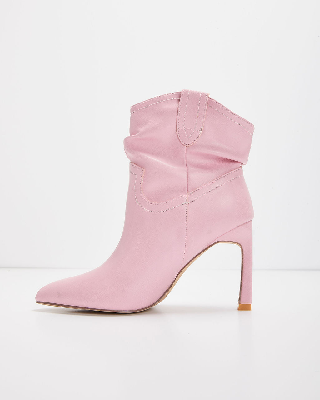 

Kate Western Faux Leather Heeled Booties