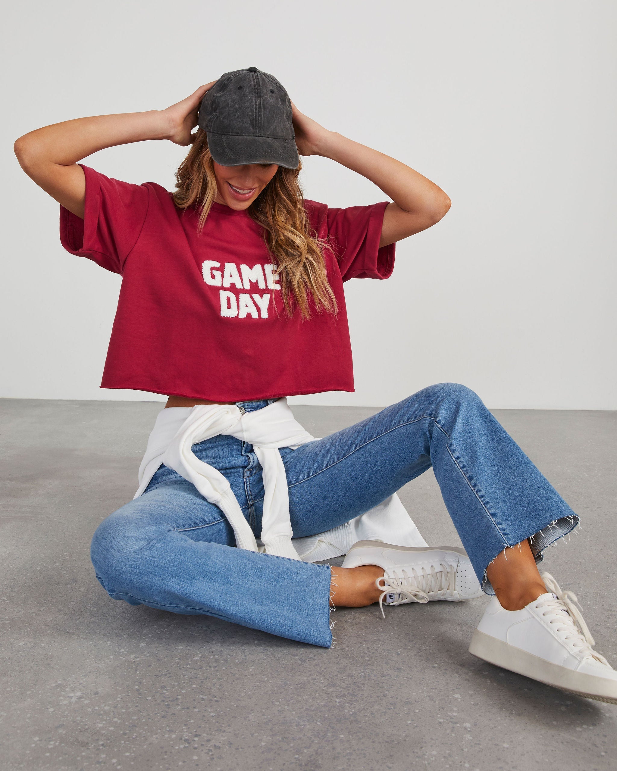 

Game Day Cropped Graphic Tee