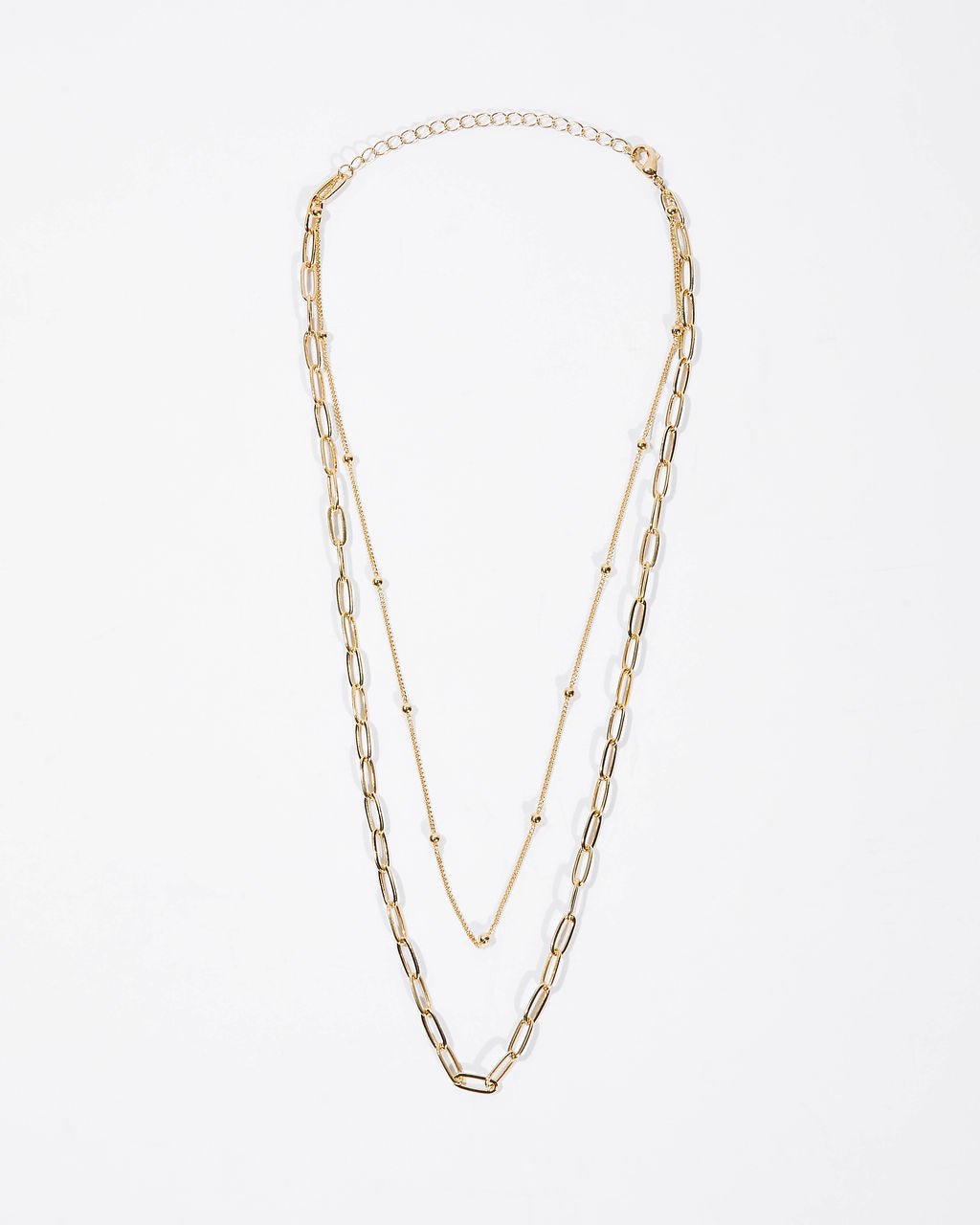 

Keanu Layered Dot Chain Link Necklace