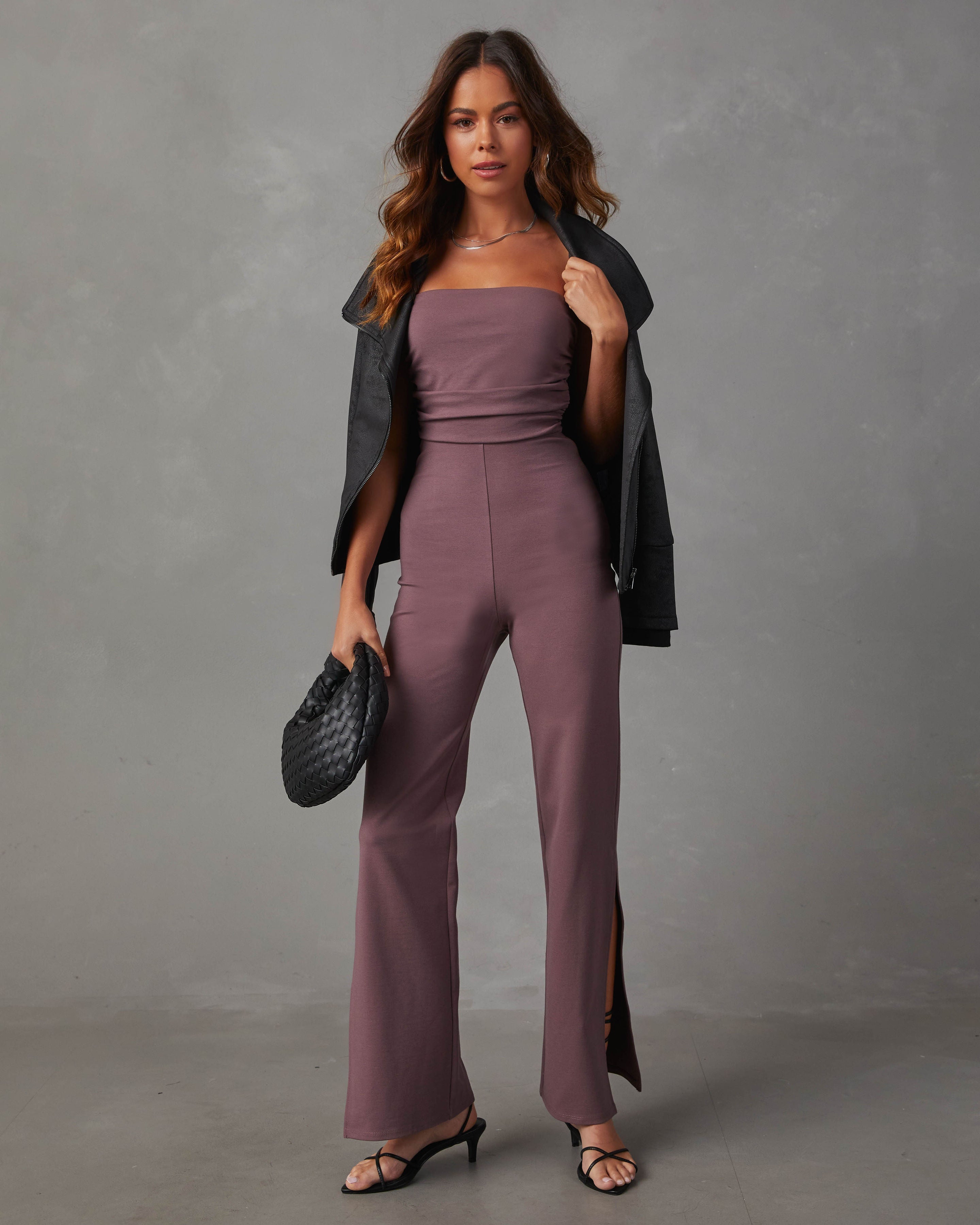  Shulemin Party Jumpsuit Solid Color Thin Elegant Slim-fitting  Ankle Tied Jumpsuit for Daily Wear Black S : Clothing, Shoes & Jewelry