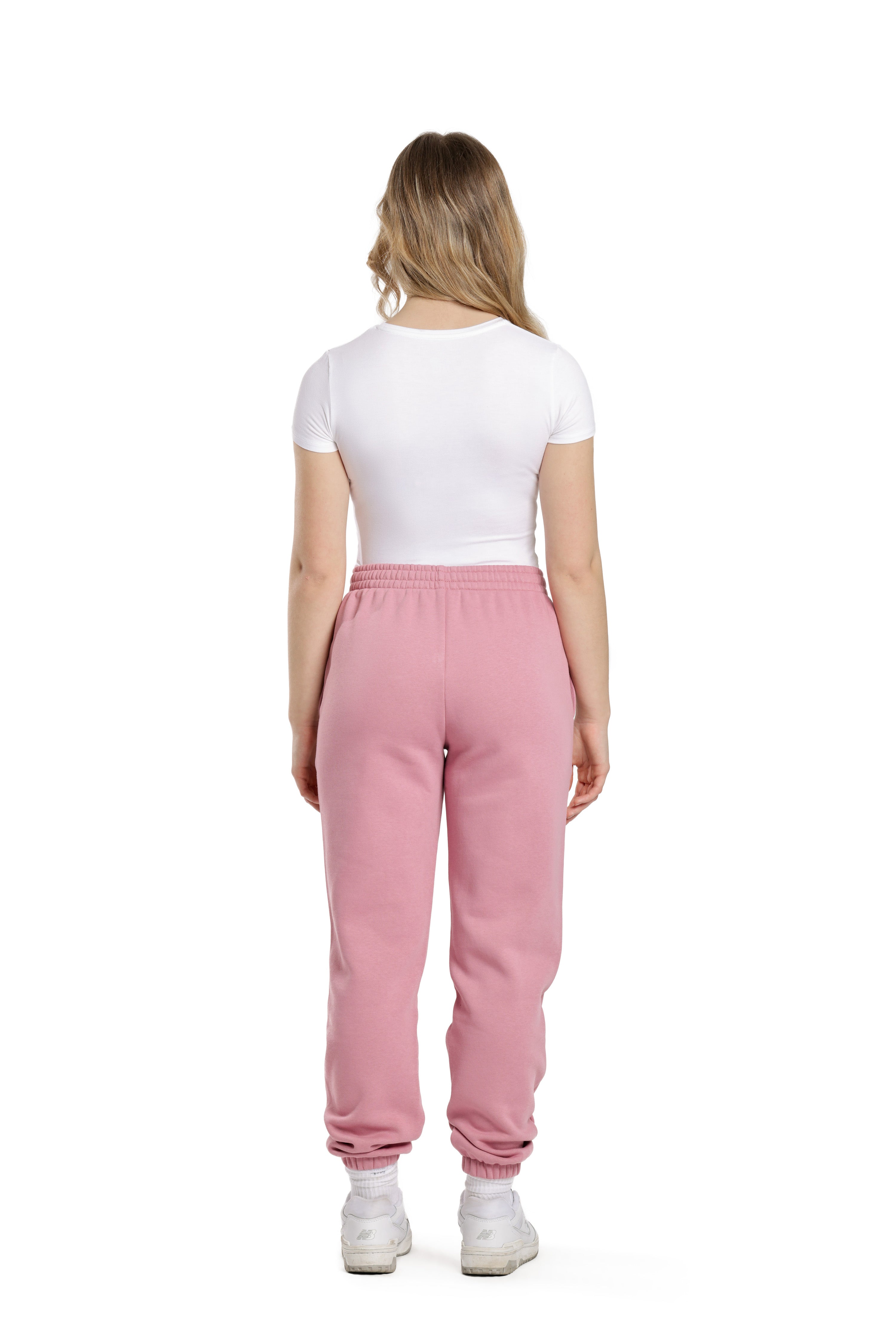 Men's joggers in orchid pink