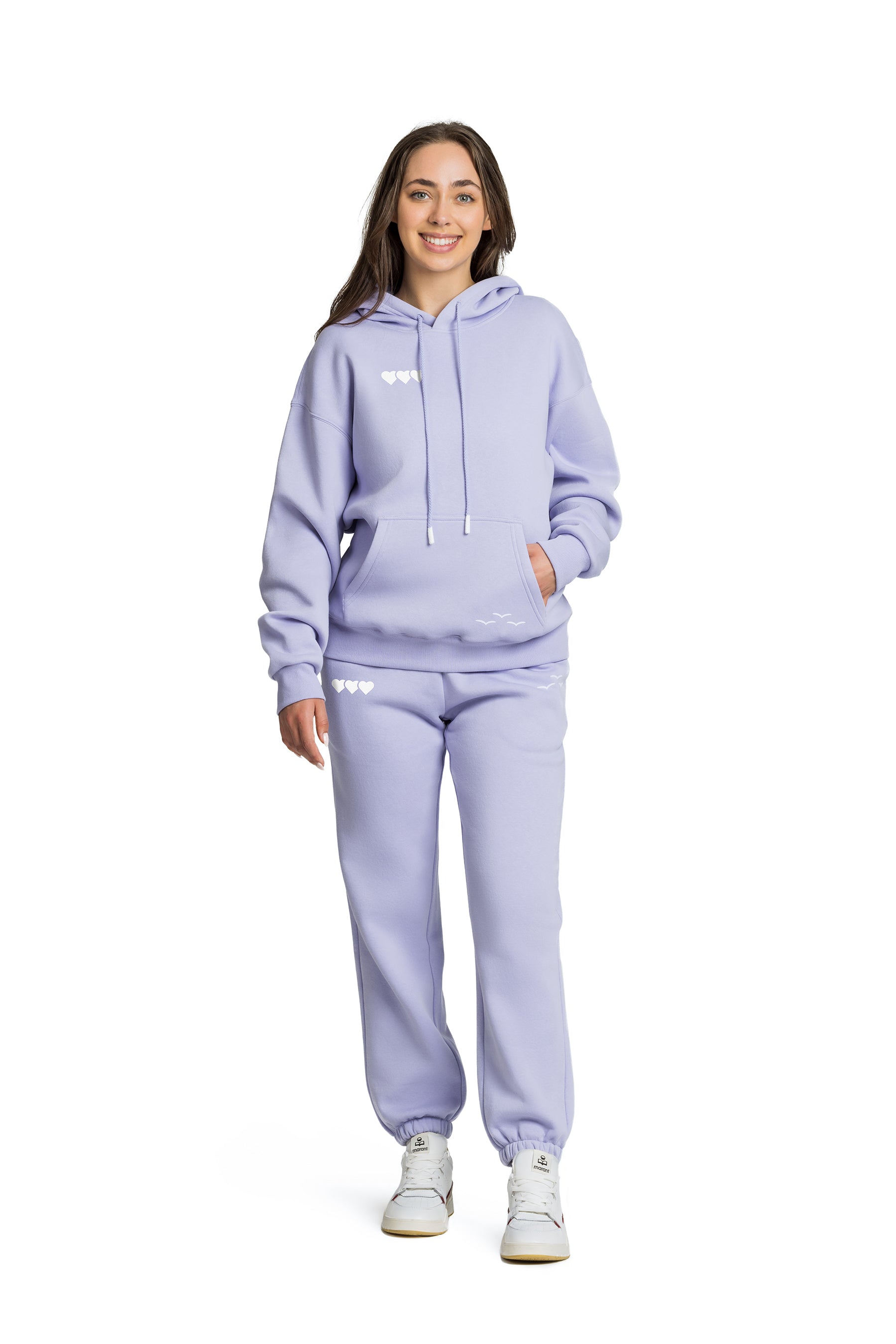 Womens Sweatsuits  Lazypants Nova & Chloe Heart Sweatsuit Set