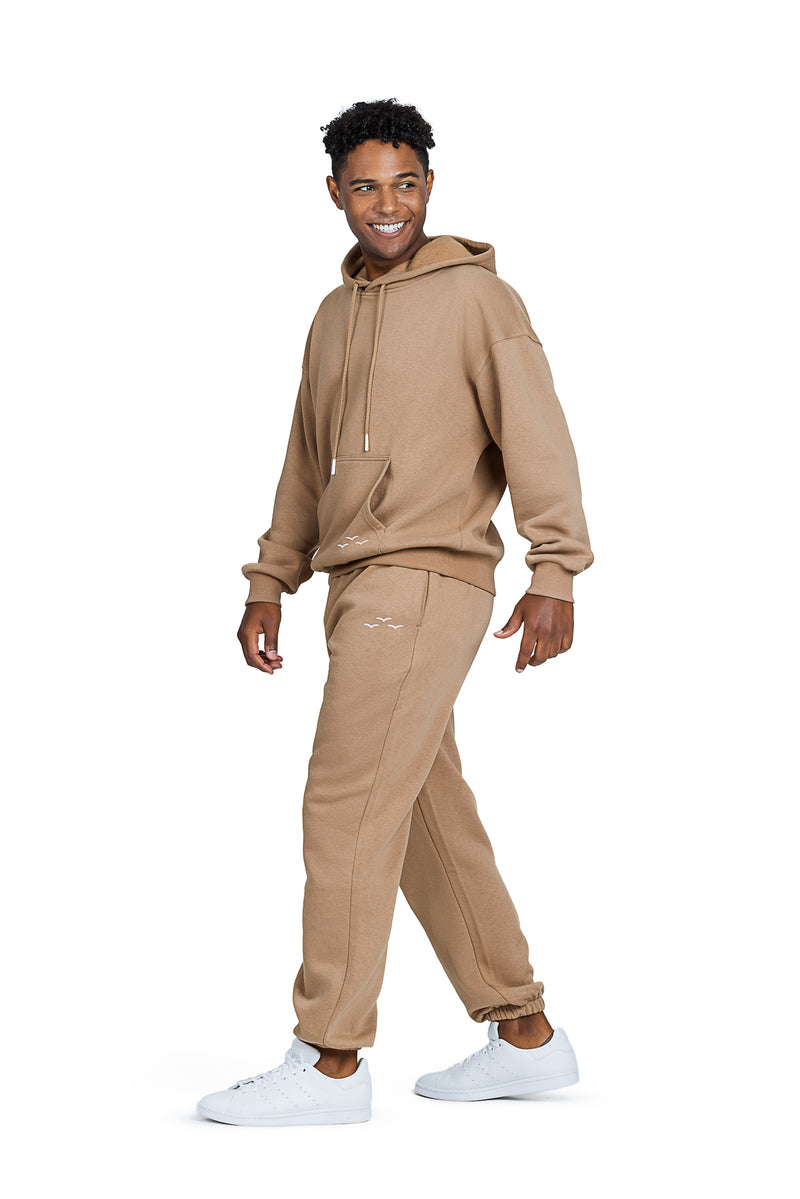 mens brown sweat suit