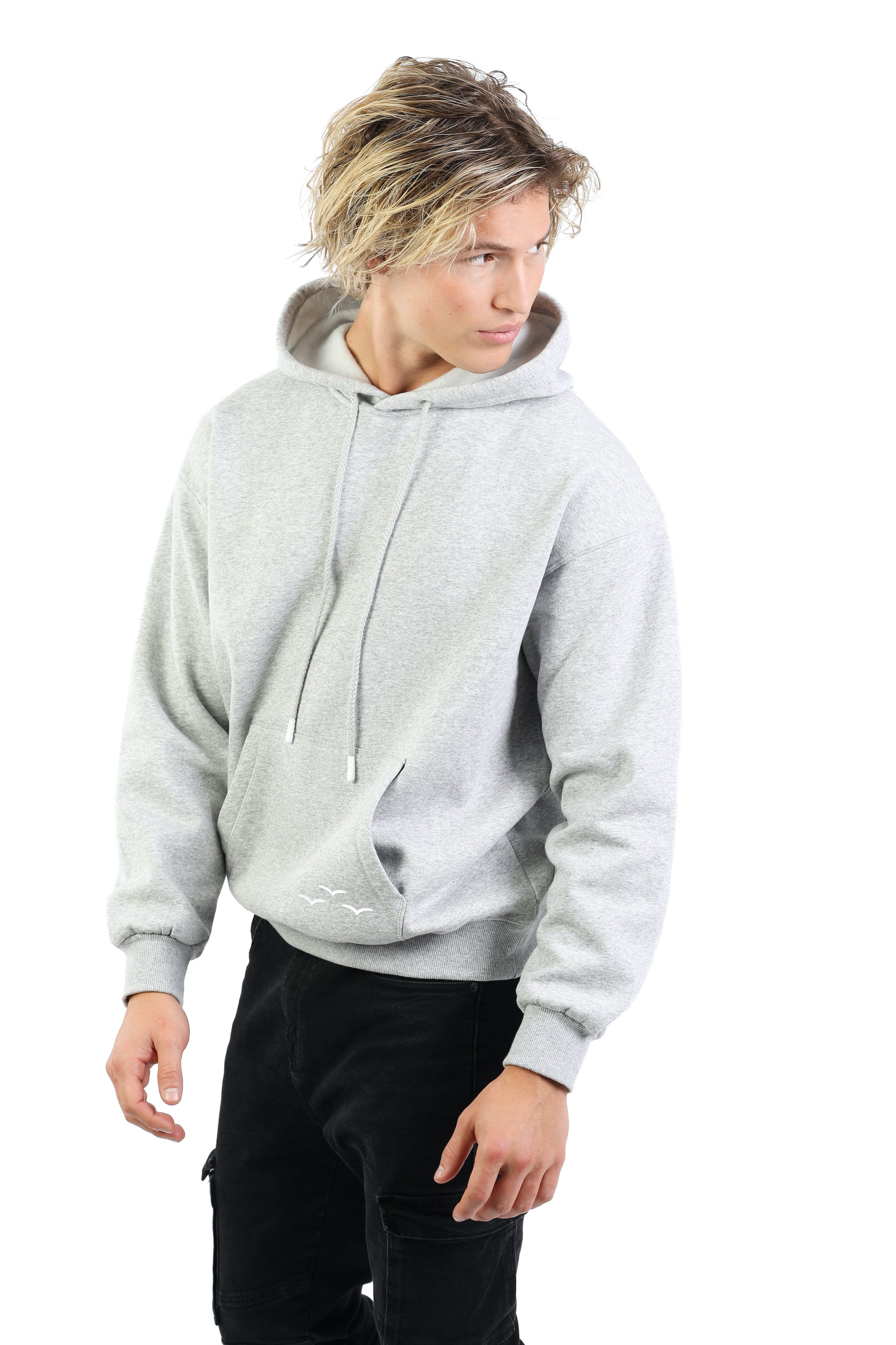 Men's Premium Fleece Relaxed Sweatsuit Set in Vintage Pearl Grey