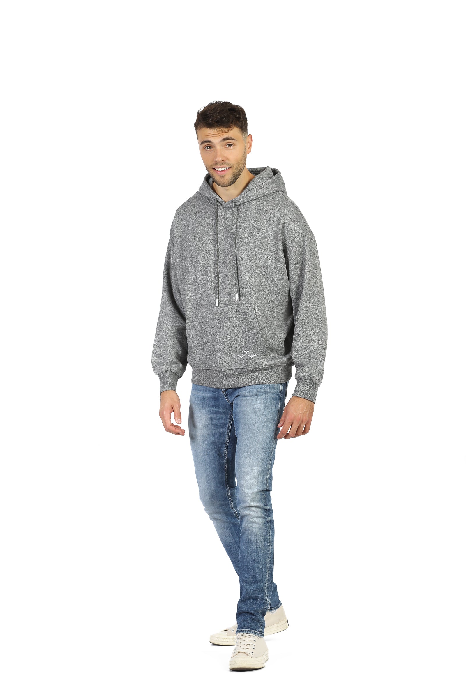 Byford by Pantaloons Men's Sweatshirt (110033354006_Light Grey Melange_L) :  : Fashion