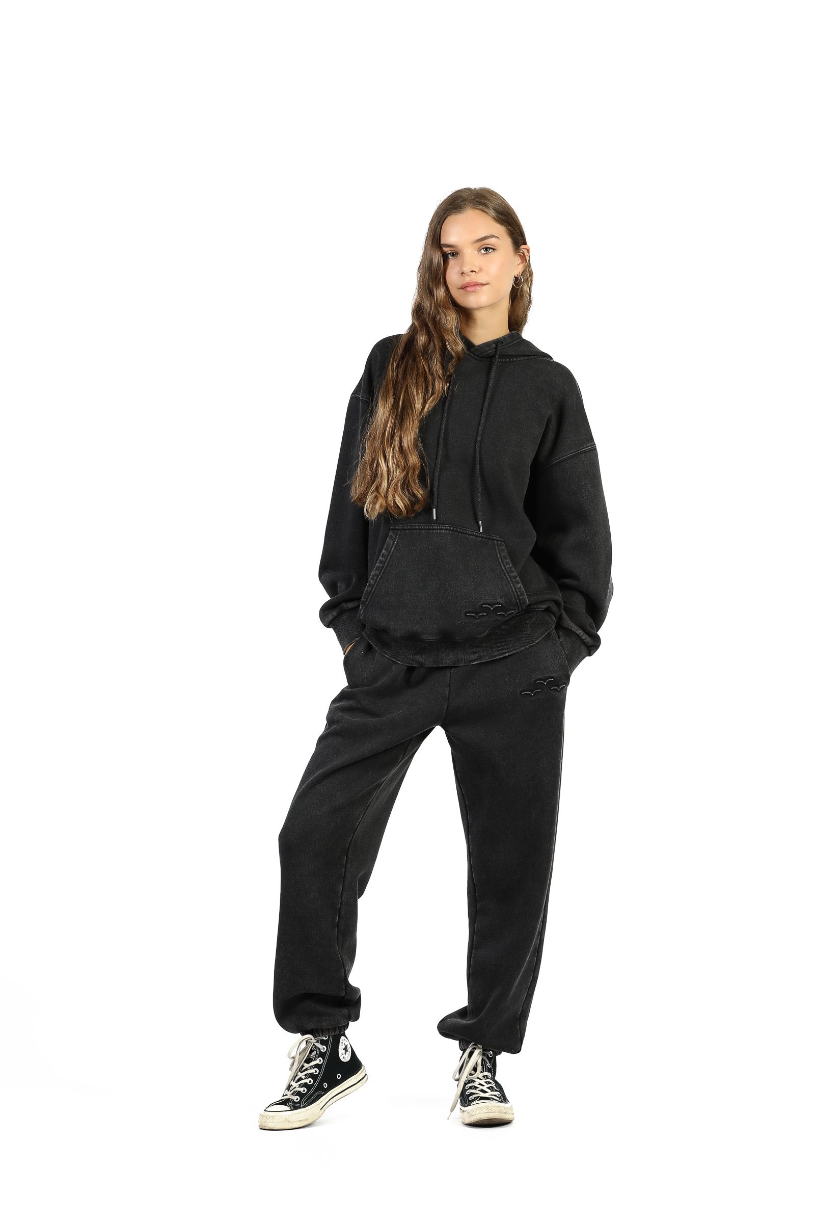 Women’s premium fleece relaxed sweatsuit set in Olive