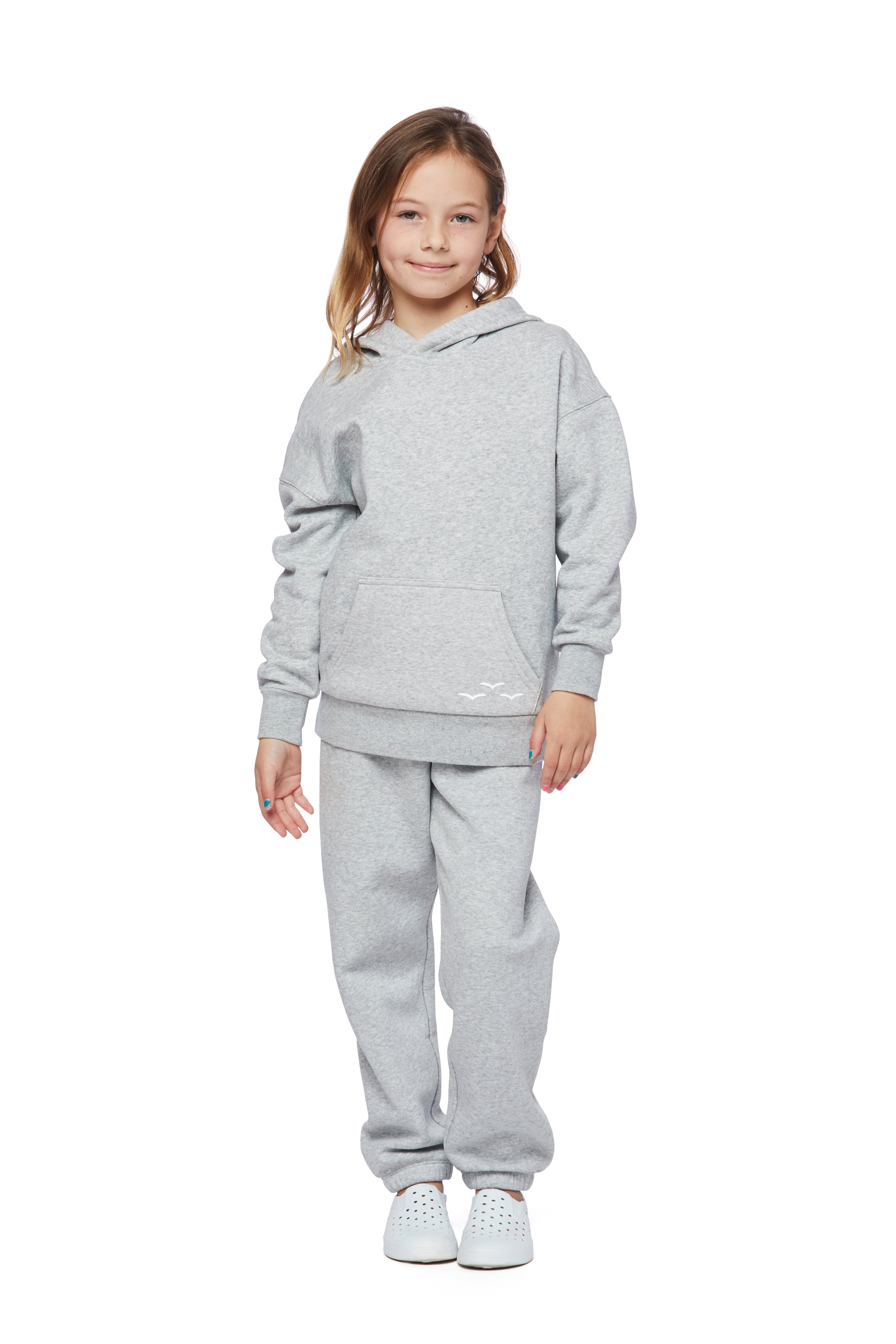 Lazypants Kid's Cooper & Niki Fleece Hoodie 2-Piece Set, Size 6-14