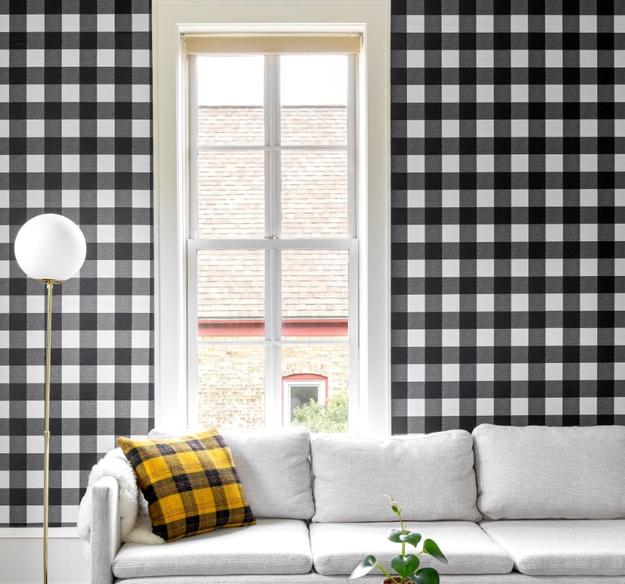 Check Wallpaper • A Classic, Gingham Design • Milton & King