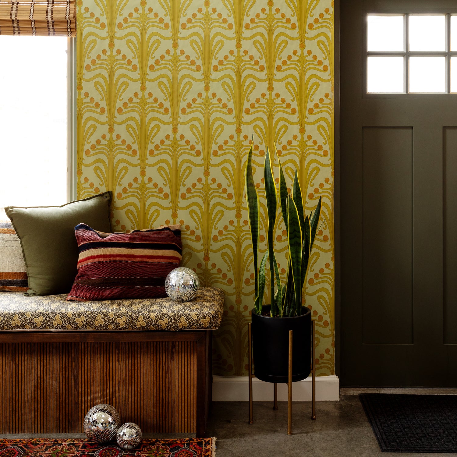 Rizzi Book Paper Wallpaper - Citron – Wells Abbott | To The Trade