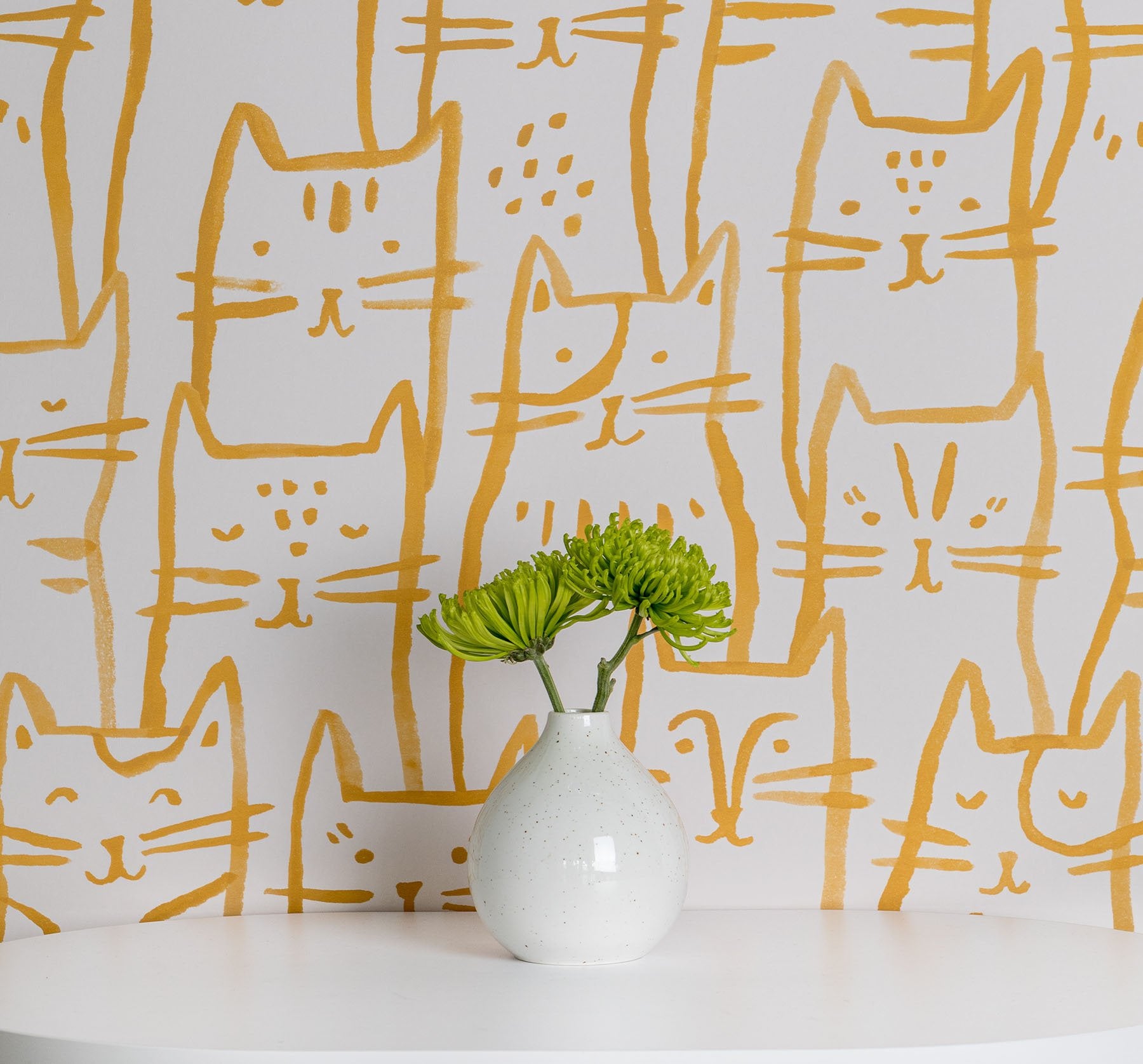 PRINTELLIGENT Wallpaper Animal Cute Cat Peel and Stick Wallpaper Self  Adhesive Home Decor Wallpaper 45 SqFt  Amazonin Home Improvement
