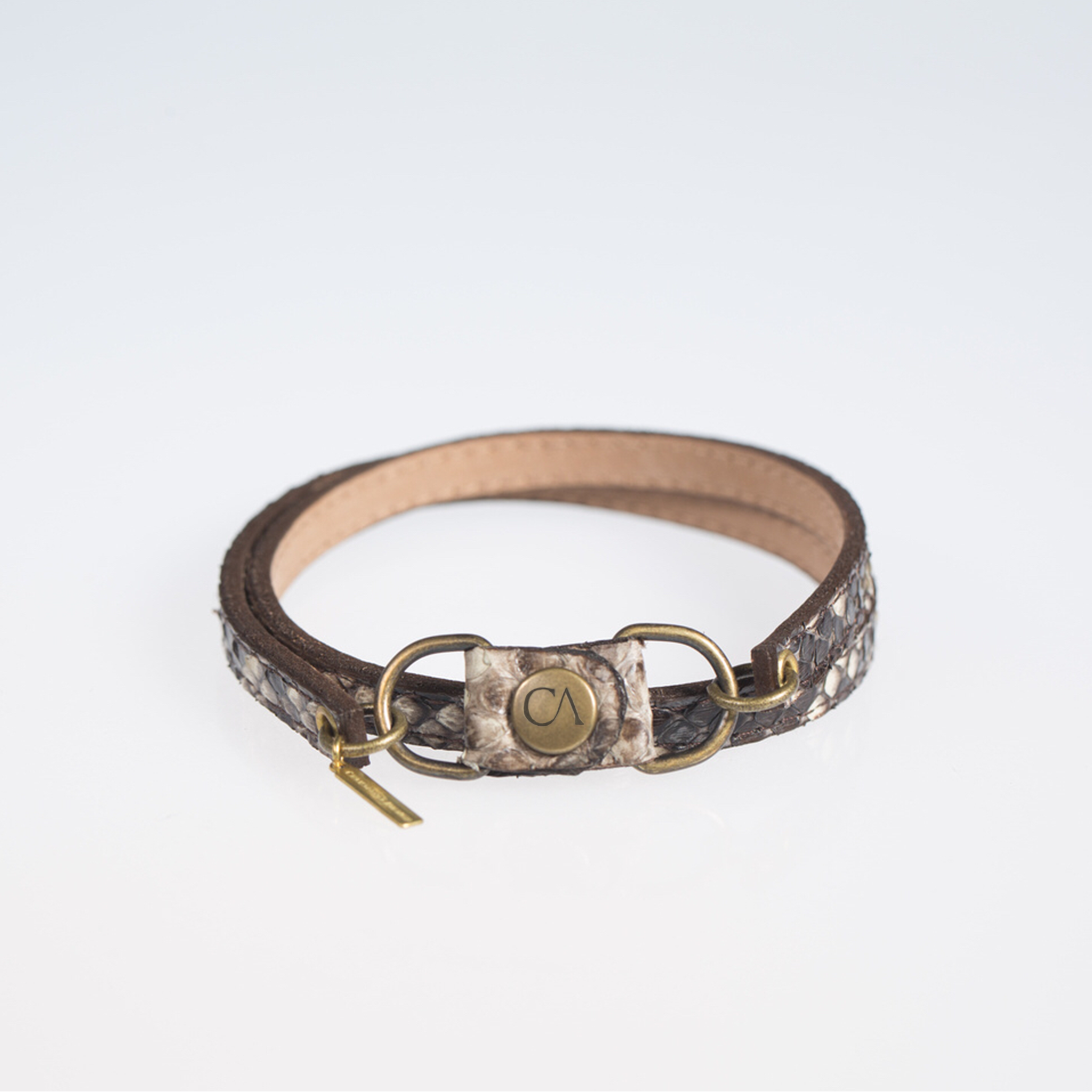 Christopher Augmon Amazon Natural Python Wrist Wrap