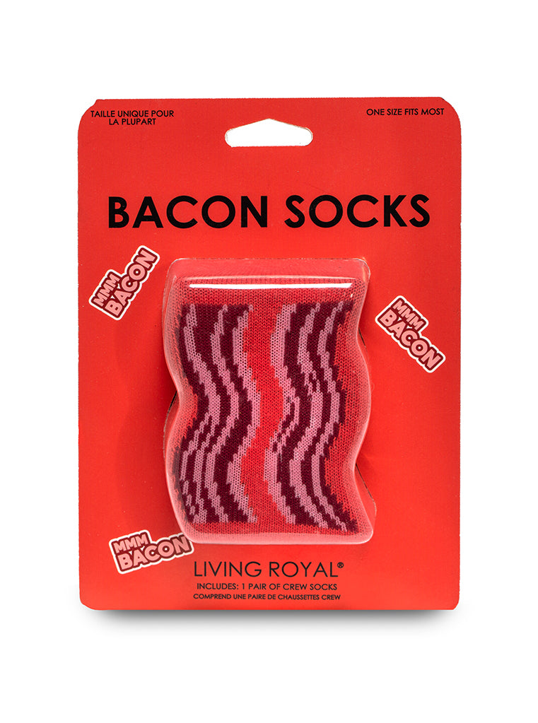 Bacon 3D Crew Sock – Living Royal