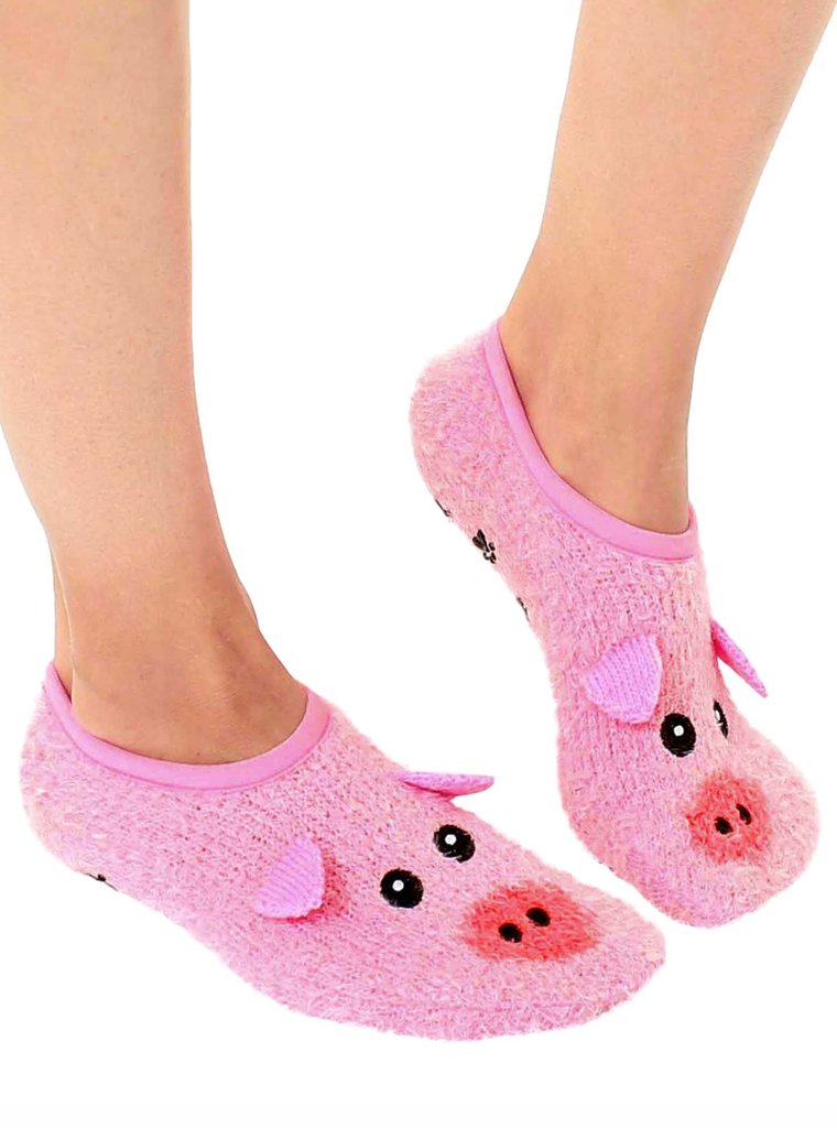 fuzzy pig slippers