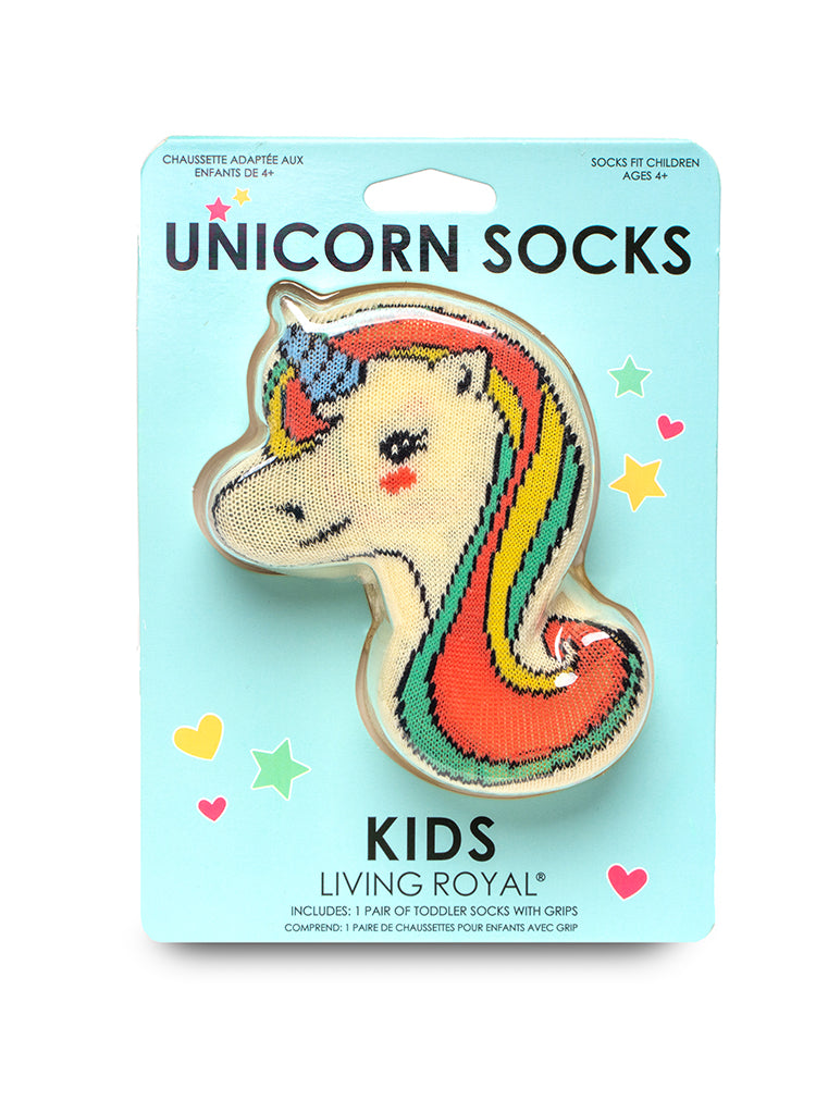 Unicorn 3D Kids Crew Sock – Living Royal