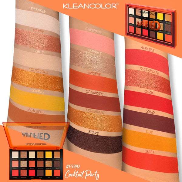 Kleancolor Amplified Pressed Pigment Palette Cocktail Party Discount Beauty Boutique